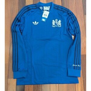 Adidas Originals Manchester United Soccer Jersey Mens M Blue George Best